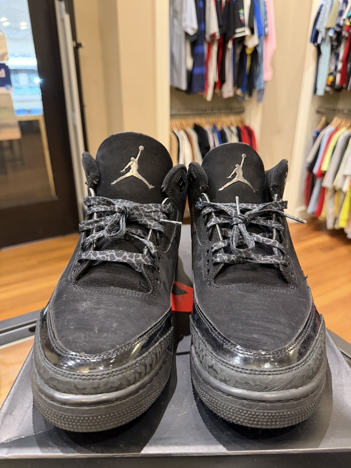 Jordan Brand Jordan 3 Retro ‘Black Cat (2025)” Size US 11.5 / EU 44-45 - 5 Thumbnail