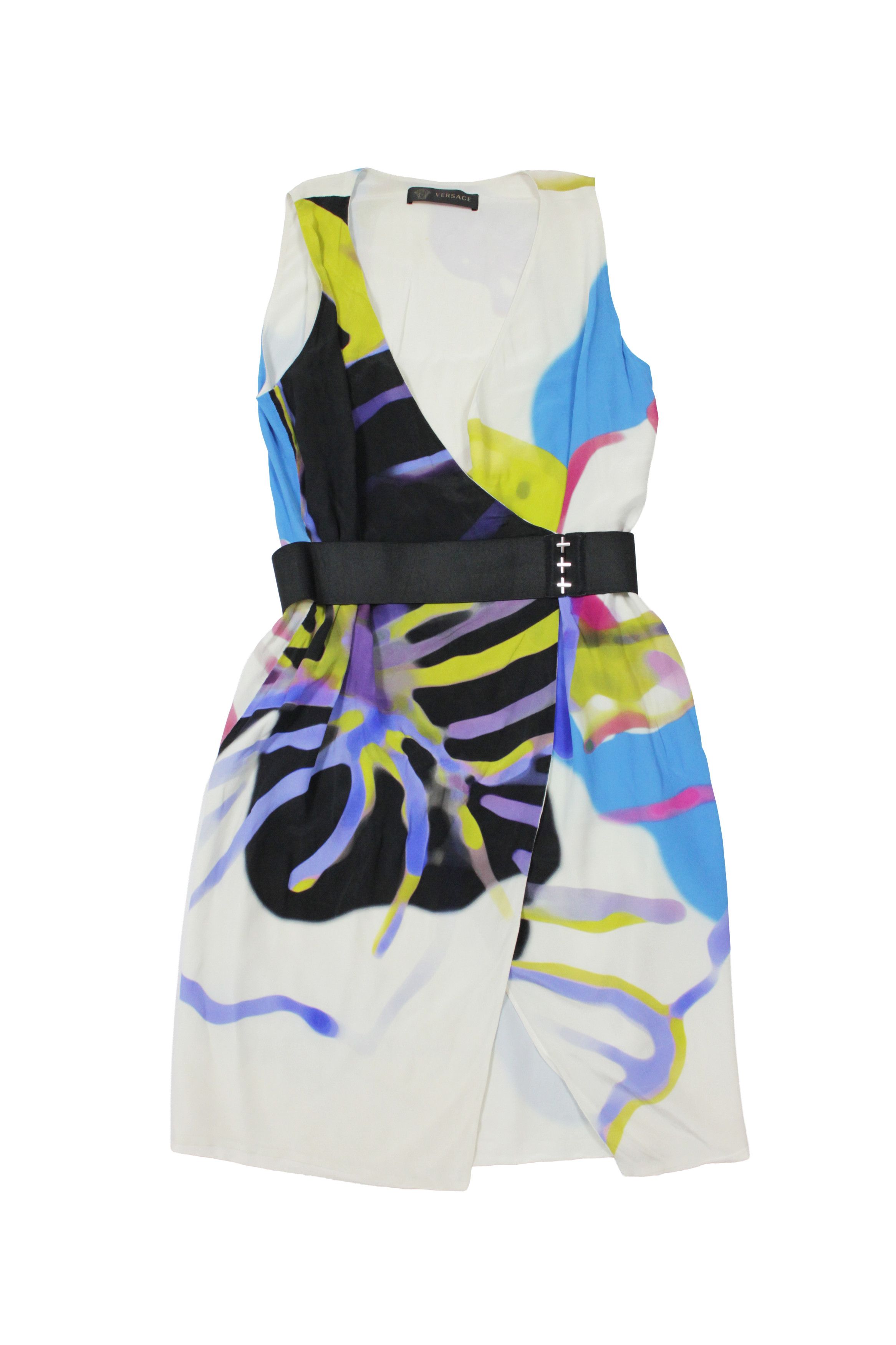 Versace 2012 Sea Motive Silk Abstract Dress Size M / US 6-8 / IT 42-44 - 1 Thumbnail