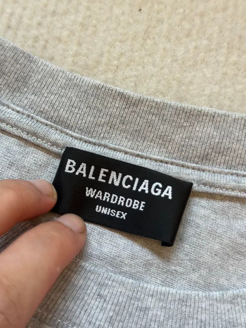 Balenciaga Balenciaga Gray Front and Back Logo Short Sleeve Size US XS / EU 42 / 0 - 2 Thumbnail