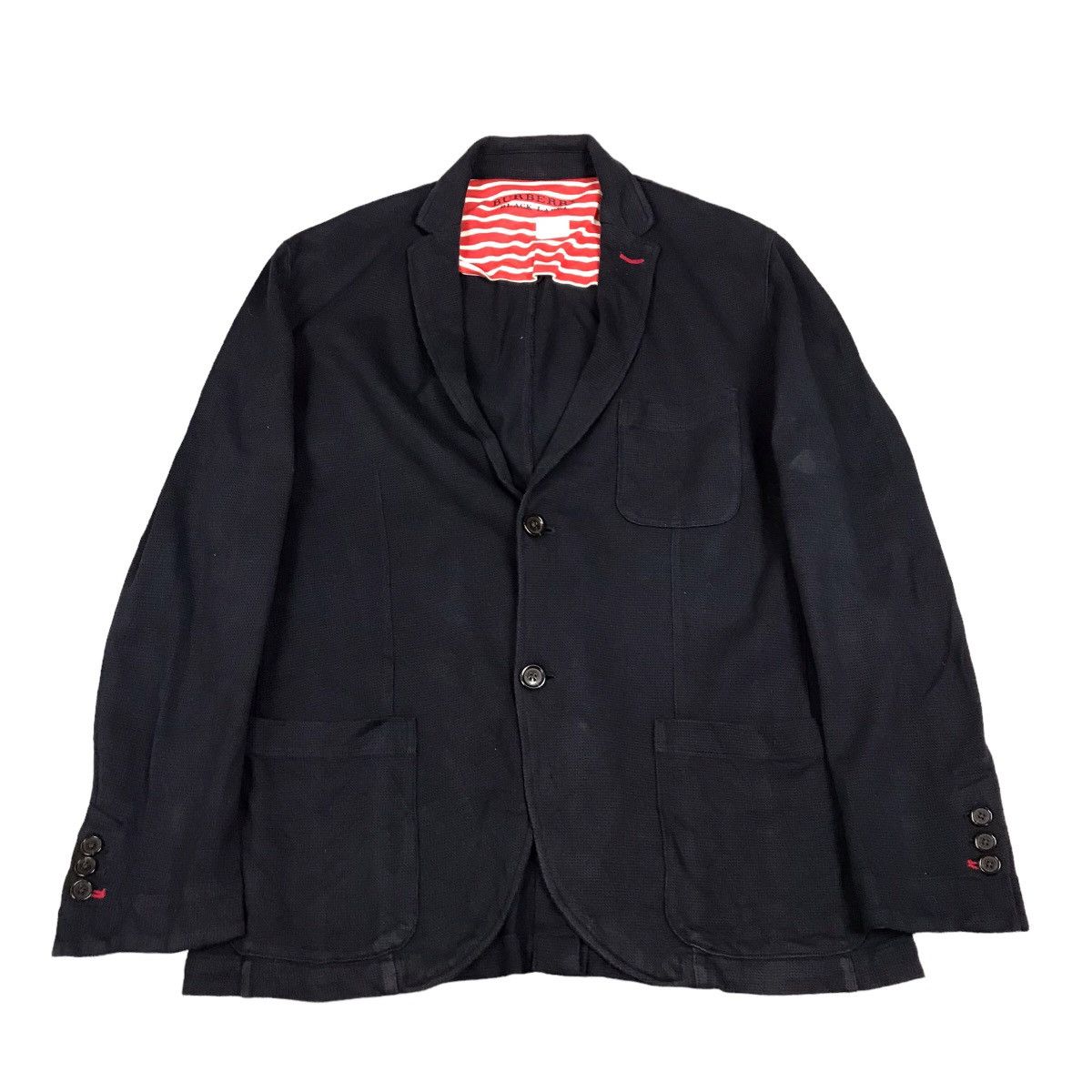 Burberry BURBERRY BLACK LABEL NAVY COTTON COAT JACKET Size US M / EU 48-50 / 2 - 1 Thumbnail