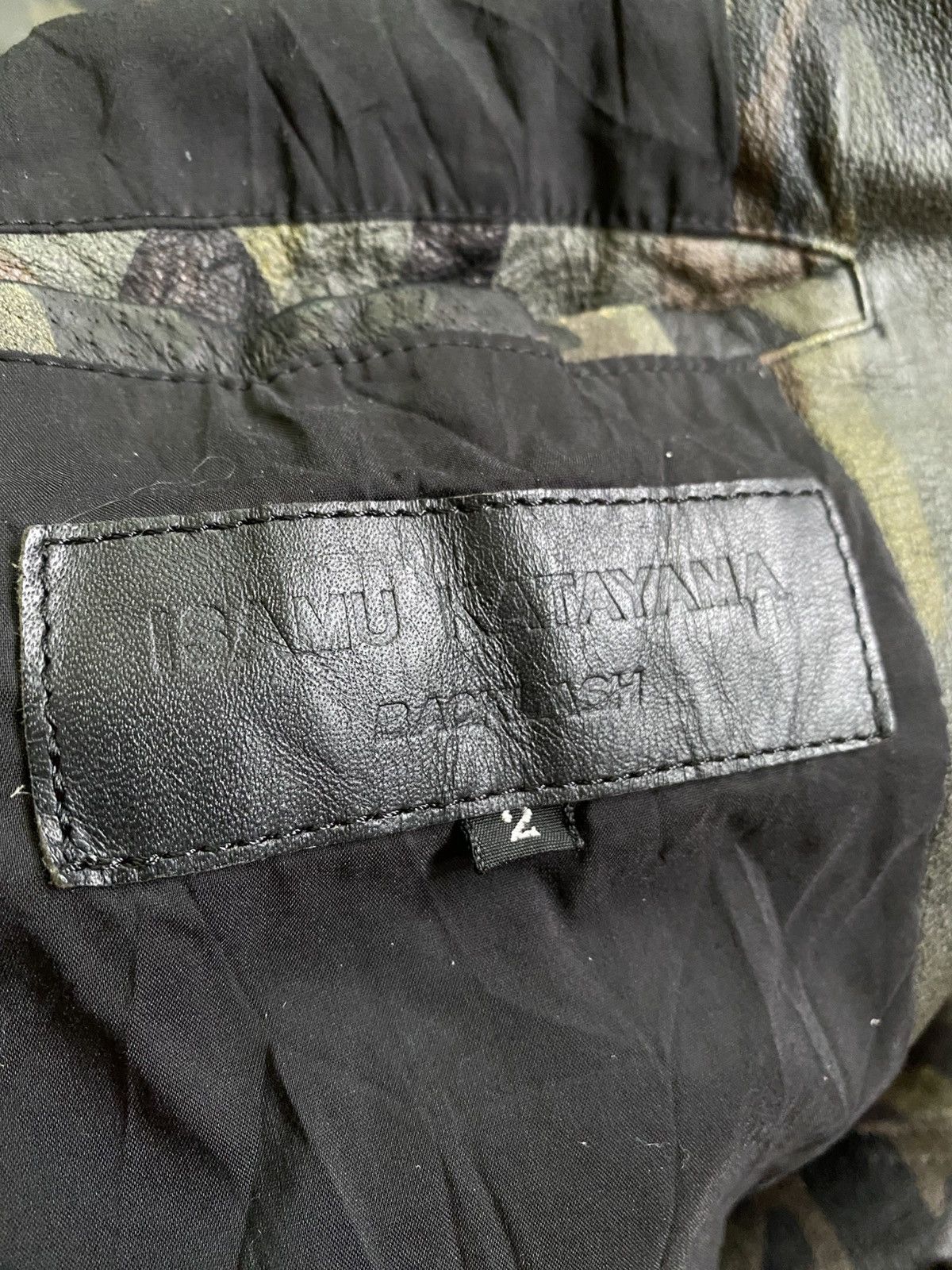 Isamu Katayama Backlash Isamu Katayama- Camou Bomber Biker Leather Jacket Size US S / EU 44-46 / 1 - 13 Thumbnail