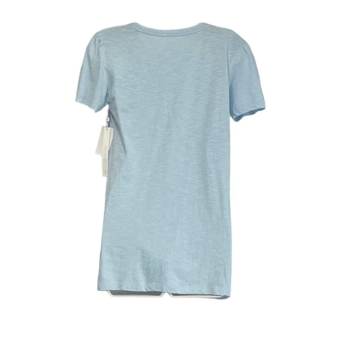 Other Caslon Embroidered Yoke Tee in Blue Falls, Sz. XXS Size XXS / US 00 / IT 34 - 14 Thumbnail