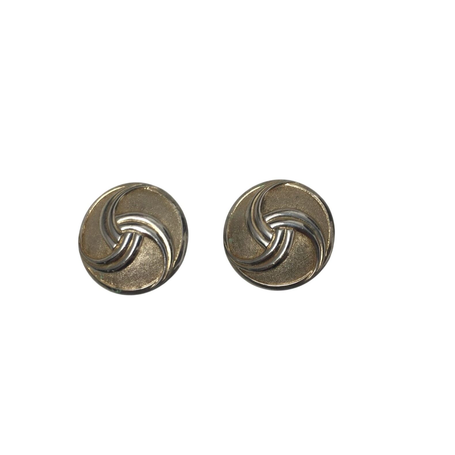 Other Women's Round Circle Clip On Earrings with Swirl Design Size ONE SIZE - 1 Thumbnail