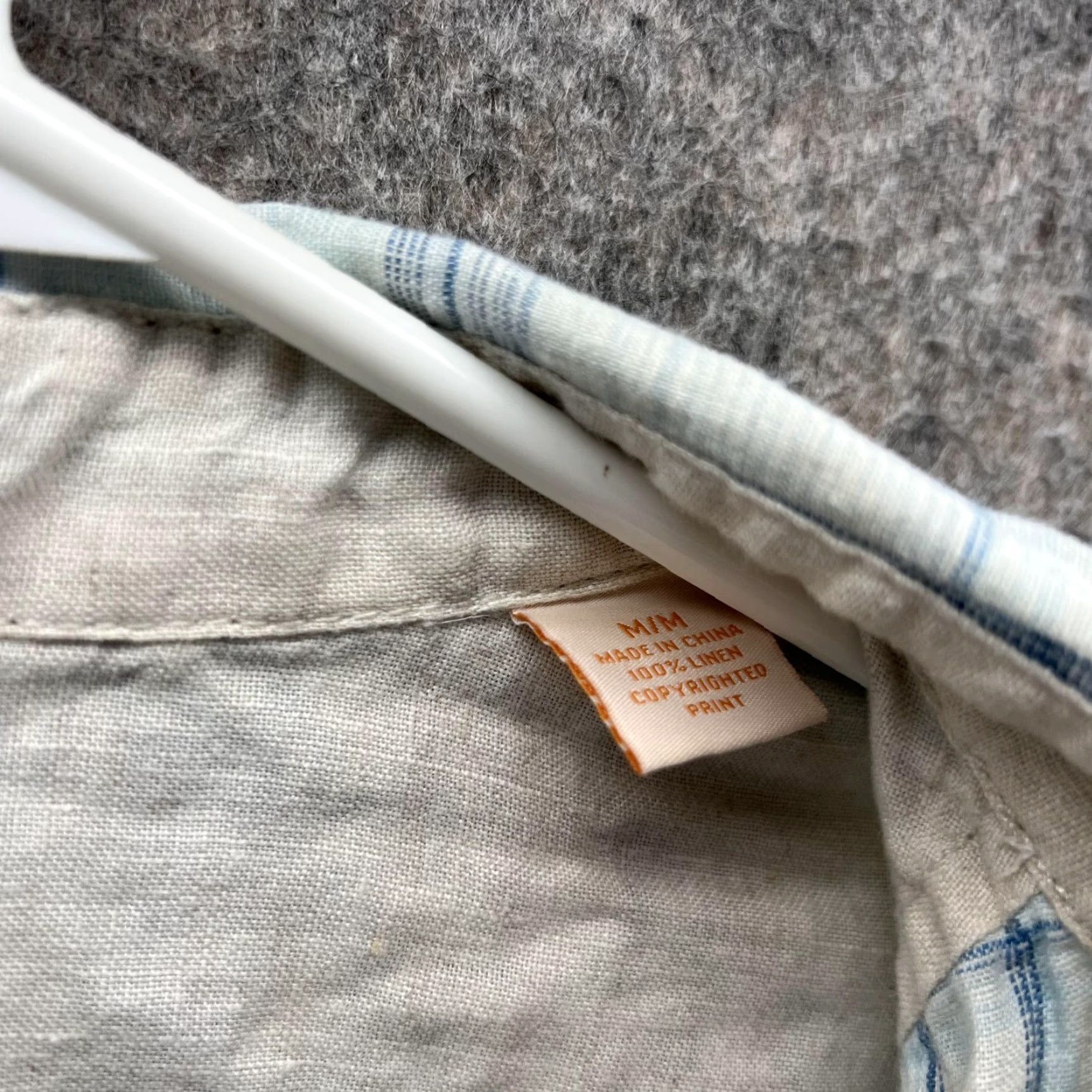 Tommy Bahama Tommy Bahama Shirt Men Medium Blue Linen Relax Casual Button Down Plaid Size US M / EU 48-50 / 2 - 6 Thumbnail