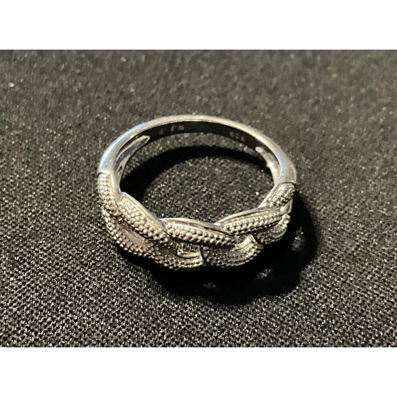 Other 925 Chain Link Textured Ring Size 7 Size ONE SIZE - 2 Thumbnail
