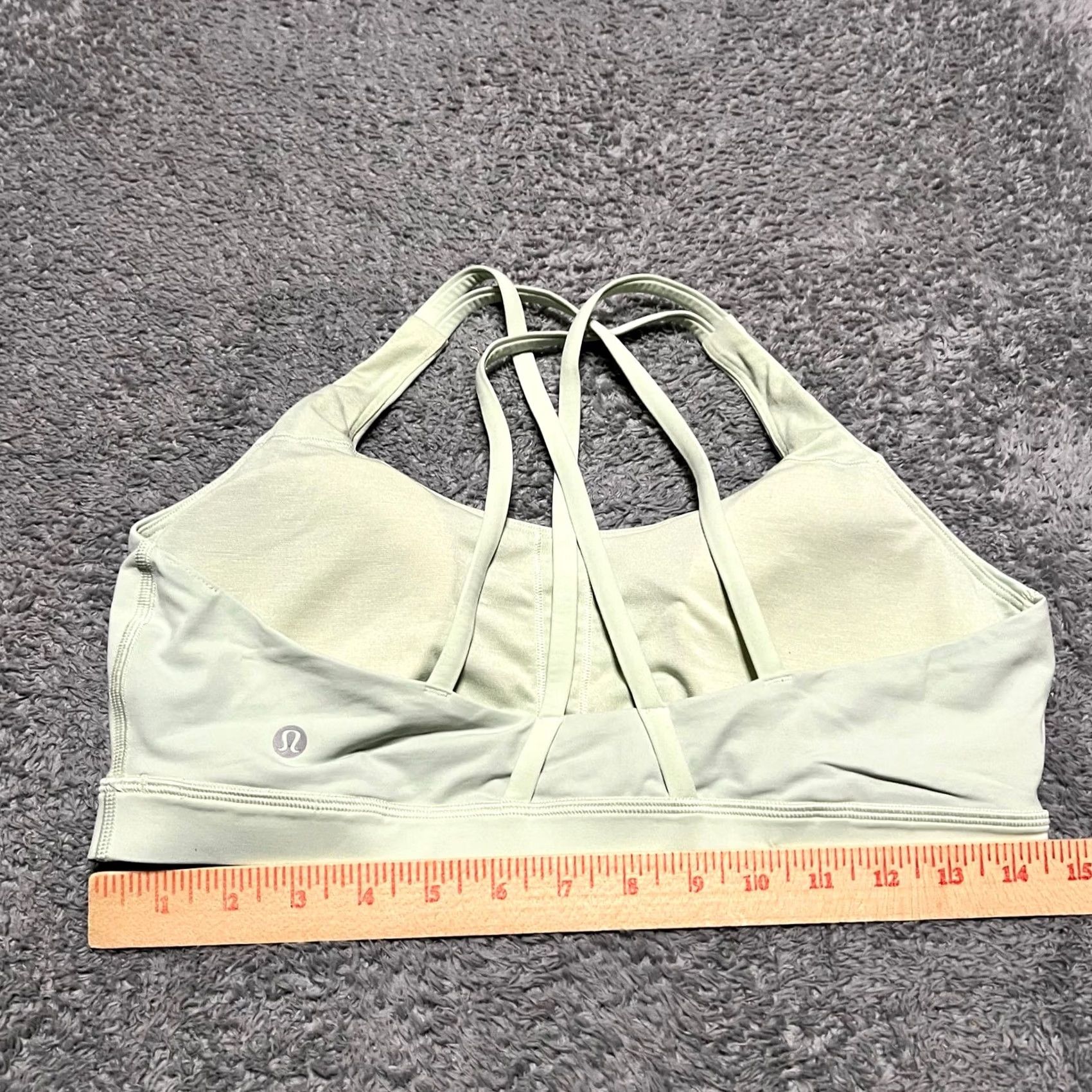 Lululemon Lululemon Energy Bra Sports Bra Green Women 12 Medium Support Style W2540S Size ONE SIZE - 4 Thumbnail
