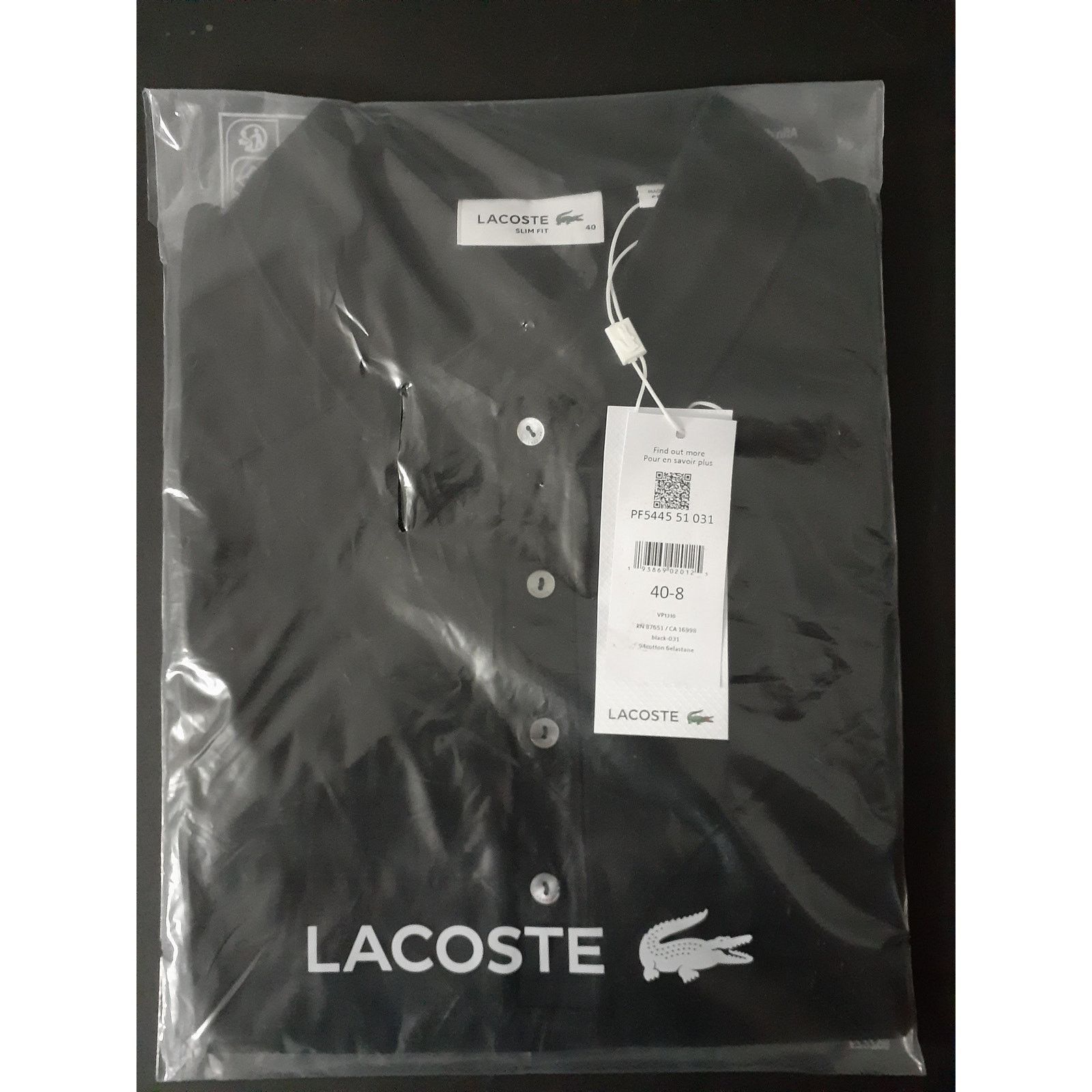 Lacoste Lacoste Women's Sleeveless Slim Fit Stretch Polo Black 8 Size M / US 6-8 / IT 42-44 - 2 Thumbnail