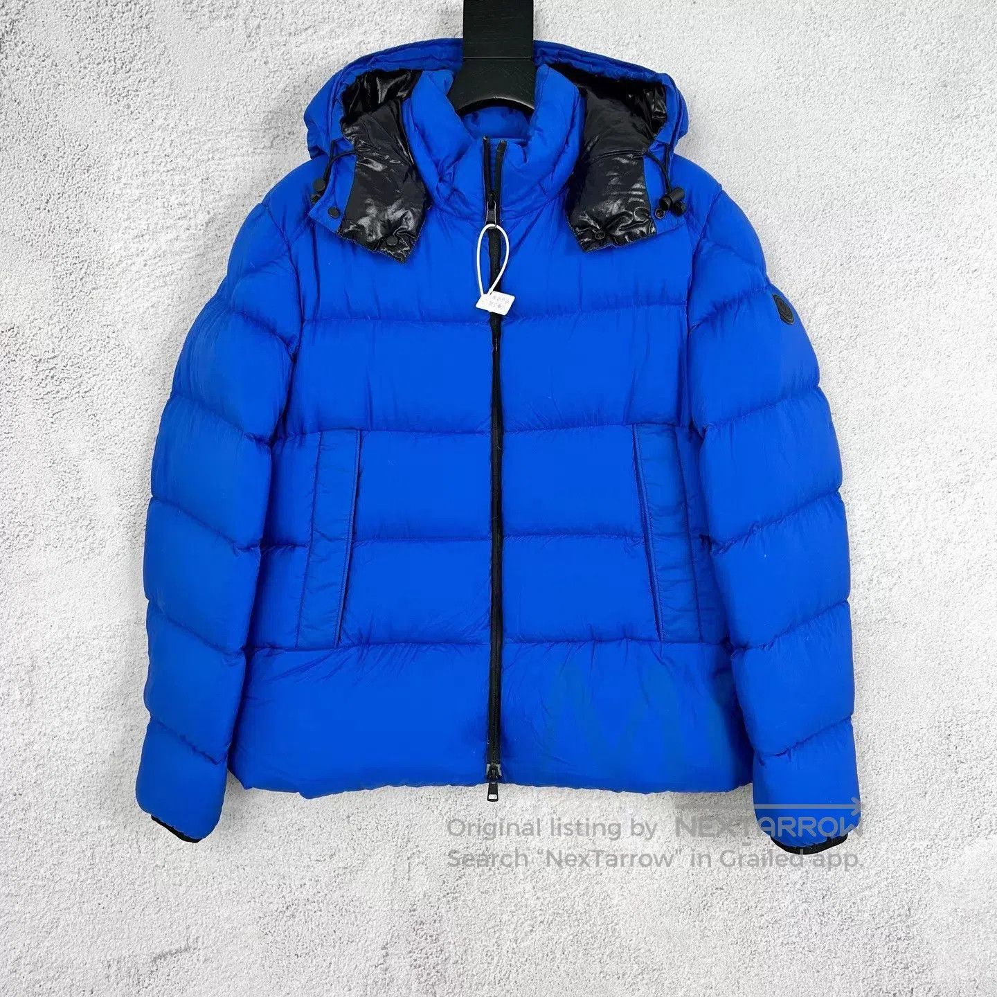 Moncler Blue Puffer Jacket with Hood - Size M. Size US M / EU 48-50 / 2 - 1 Thumbnail