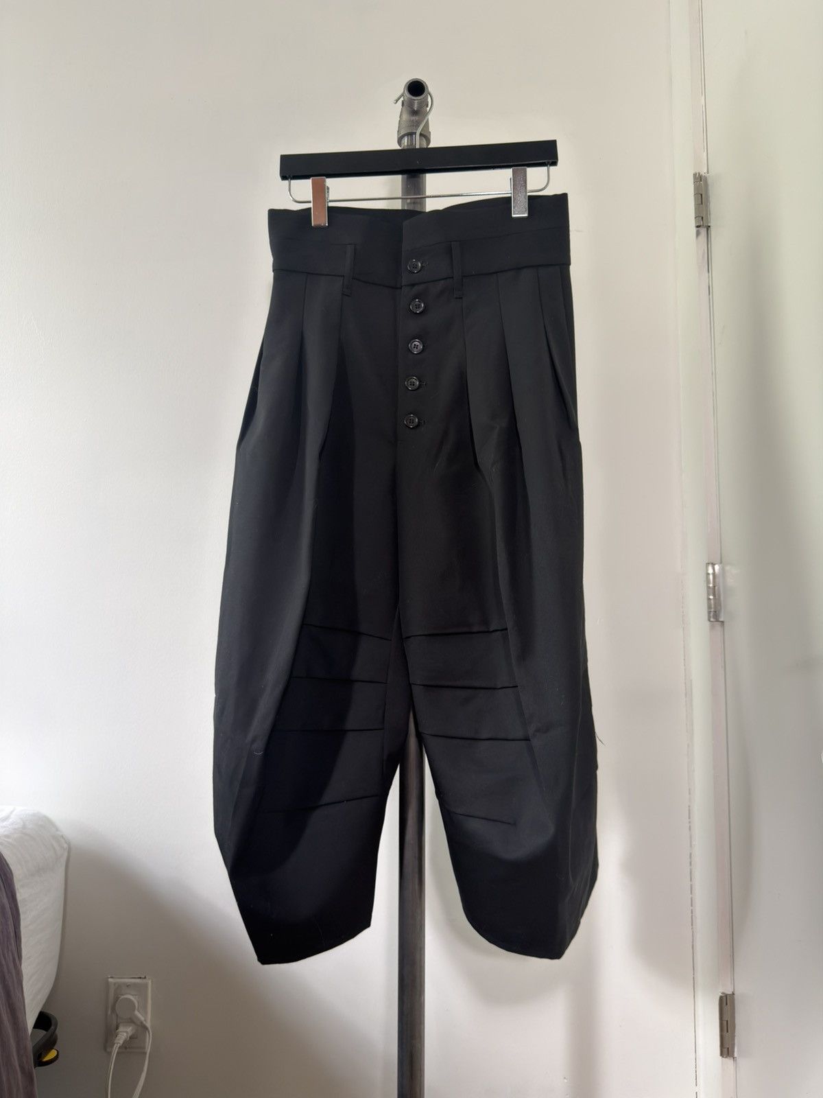 Christopher Nemeth Nemeth Knee-Darted Cropped Trousers Size US 30 / EU 46 - 1 Thumbnail