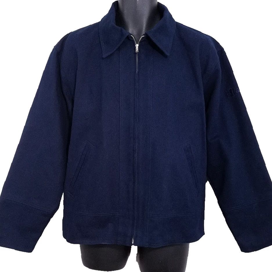 Vintage VINTAGE Fox Family Studio Jacket Network Executive Crew Made In USA Mens M Blue Bomber Jacket Size US M / EU 48-50 / 2 - 2 Thumbnail