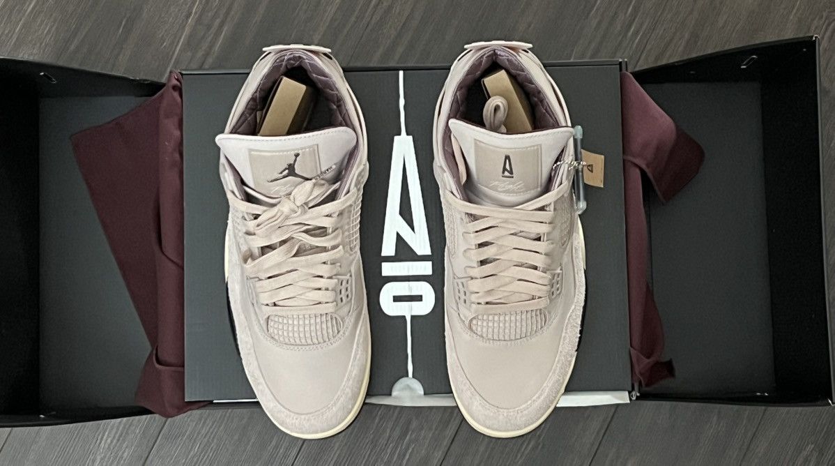 A Ma Maniere × Jordan Brand 12W/10.5M, Jordan 4 x A Ma Maniere, While You Were Sleeping Size US 10.5 / EU 43-44 - 8 Thumbnail