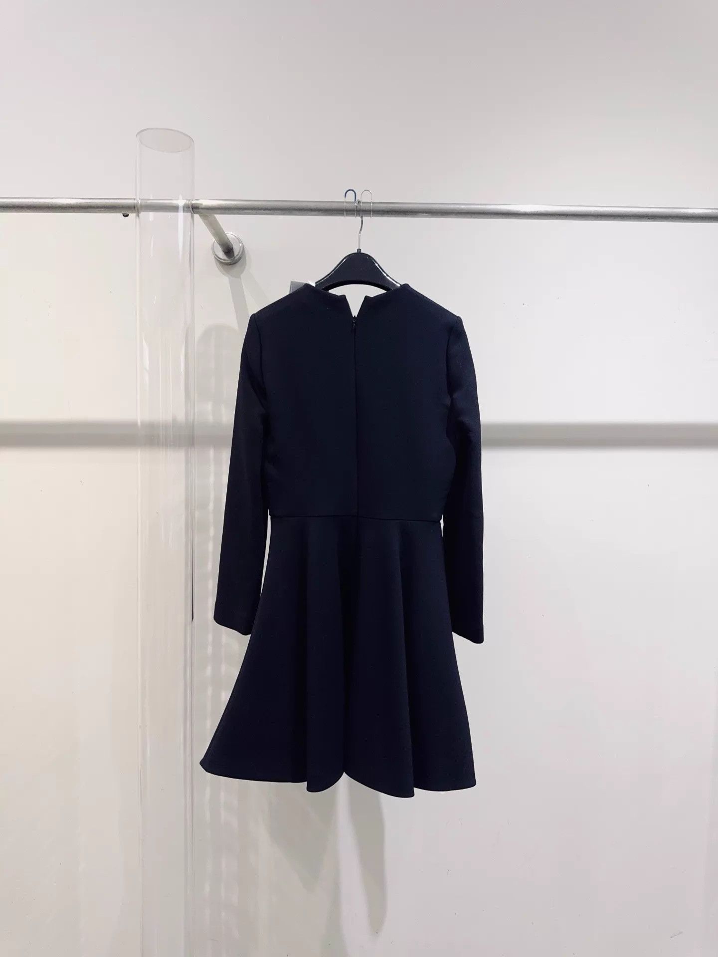 Dior Dior Women's Black Wool-Silk Classic Little Black Dress F36 Size XS / US 0-2 / IT 36-38 - 3 Thumbnail