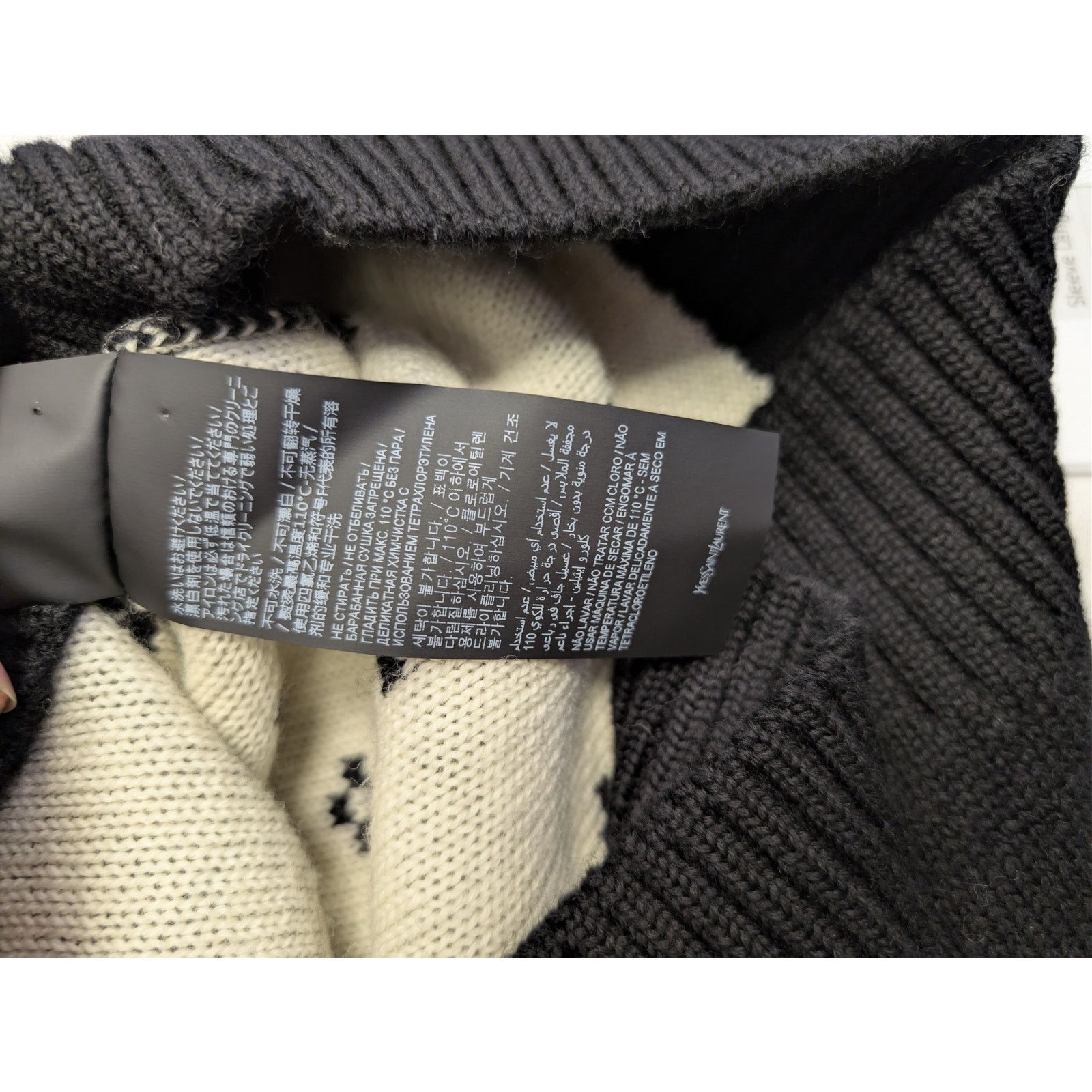 Saint Laurent Paris o1rshd1 Nordic Knit Wool Reindeer Sweater in Black M Size US M / EU 48-50 / 2 - 18 Thumbnail