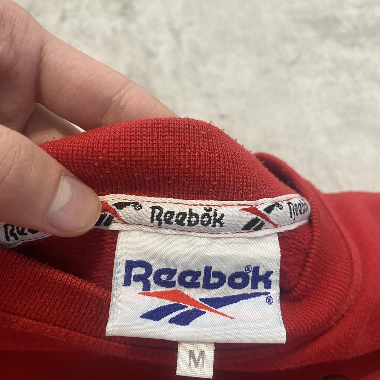 Reebok 90s Boxy Vintage Red Reebok long sleeve shirt hip hop Size US M / EU 48-50 / 2 - 4 Thumbnail