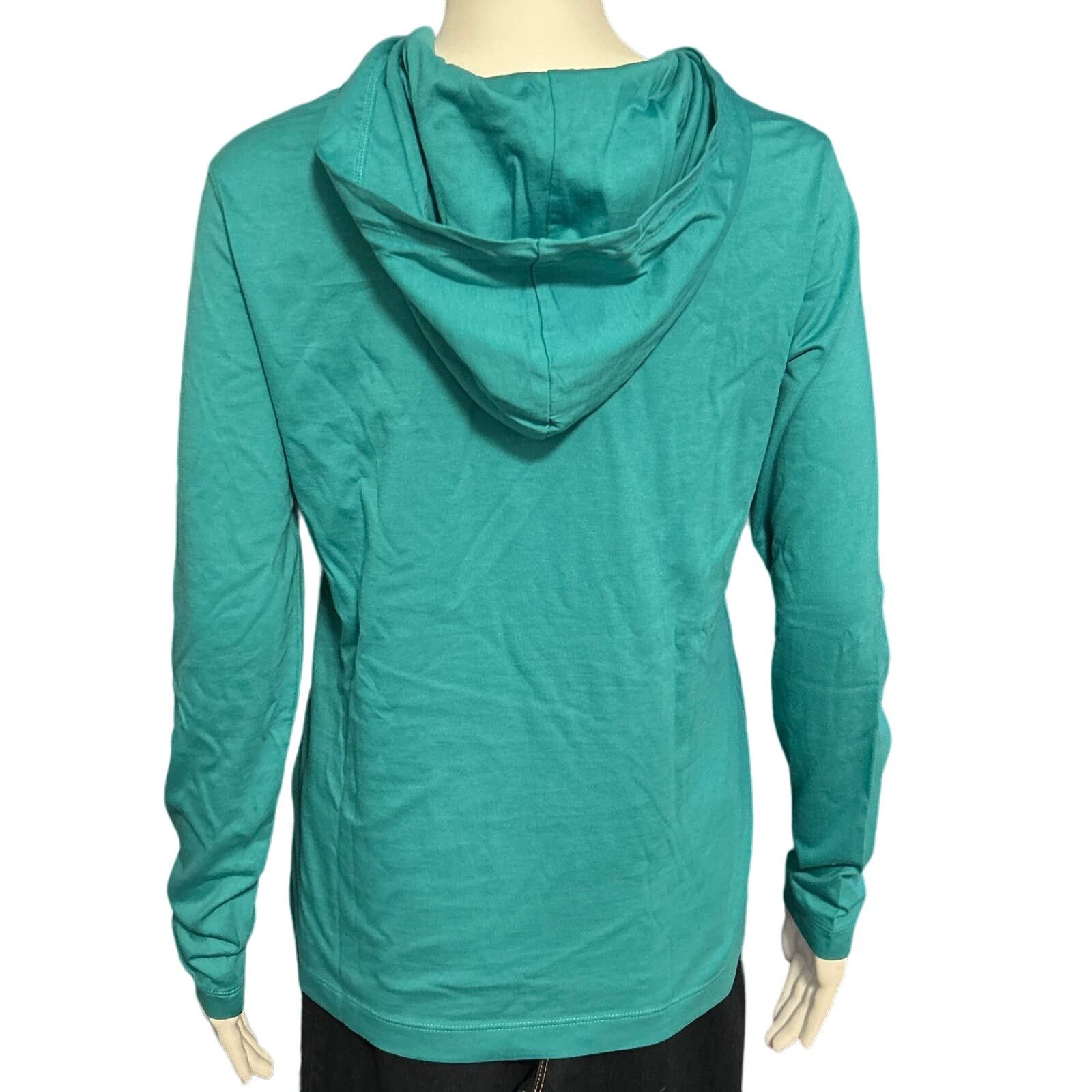 Lands' End Lands End Womens Green Hoodie XS 2 - 4 Size XS / US 0-2 / IT 36-38 - 2 Thumbnail