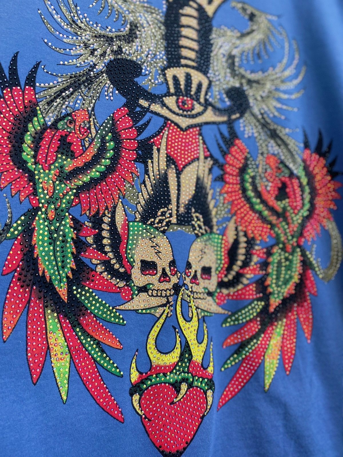Ed Hardy Ed Hardy Dagger Birds t-shirt made in USA Size US L / EU 52-54 / 3 - 8 Thumbnail