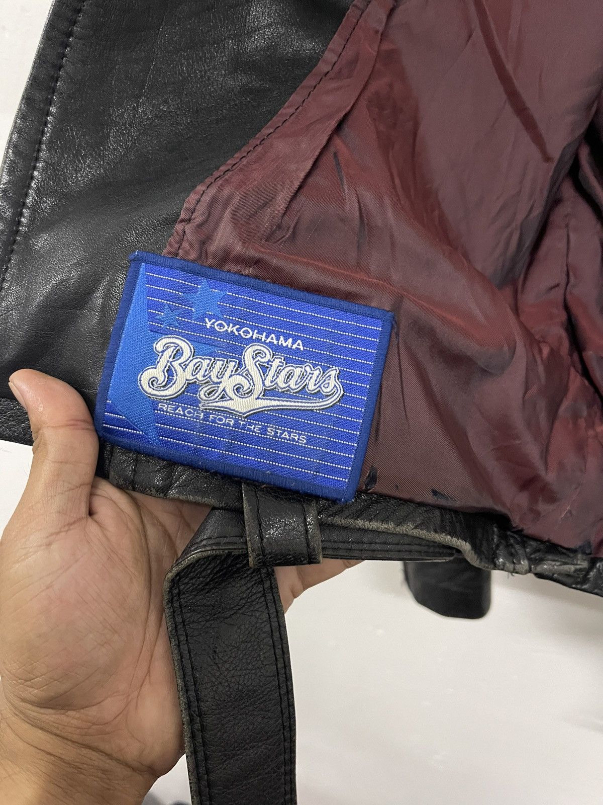 Japanese Brand × Vintage LEAD TOKYO JAPAN SPECIALWEAR DOUBLE COLLAR LEATHER JACKET Size M / US 6-8 / IT 42-44 - 9 Thumbnail