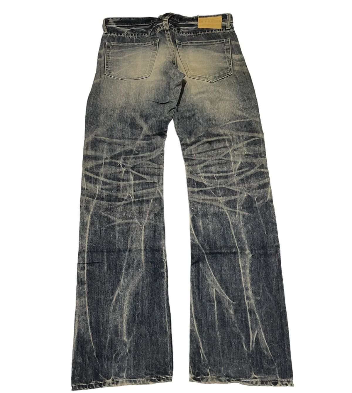 Tornado Mart Japanese Brand Vanquish Faded Denim Pants Size US 33 - 2 Thumbnail