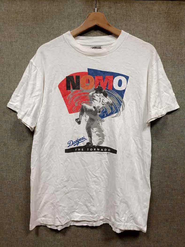 MLB × Nike vintage 90s t shirt MLB Hideo Nomo LA Dodgers Size US M / EU 48-50 / 2 - 1 Thumbnail