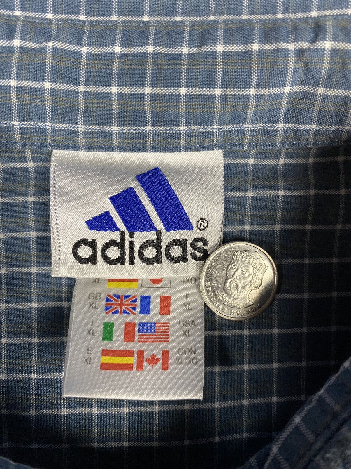 Adidas × Vintage Vintage Adidas Y2K Outdoor Life Button Up Shirt Size US XL / EU 56 / 4 - 10 Thumbnail