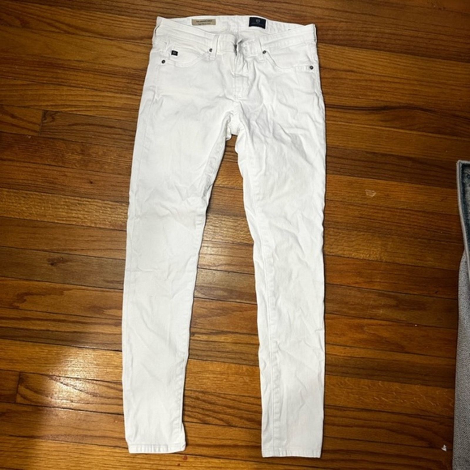 AG Adriano Goldschmied Adriano Goldschmied White Super Skinny Ankle Jeans Size 26" / US 2 / IT 38 - 1 Thumbnail