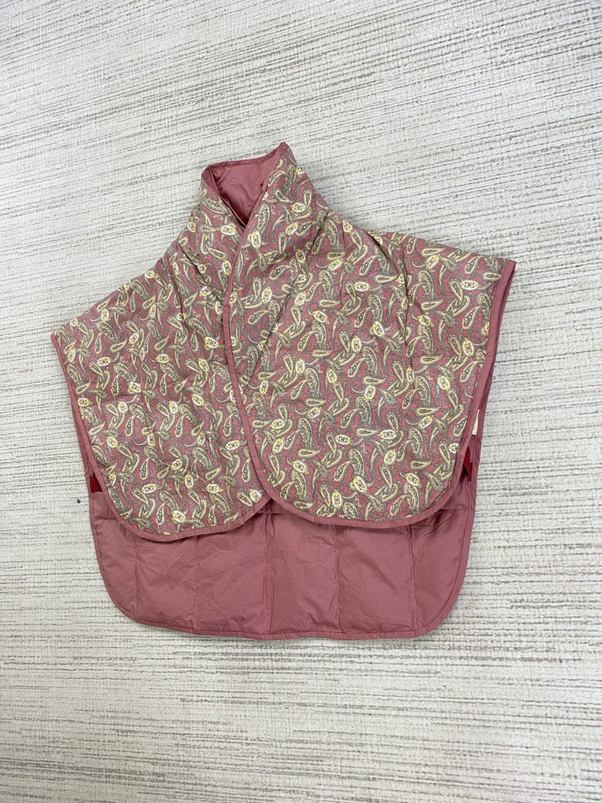 Celine × Vintage Vintage Celine Puffer Cropped Vest Praisley Design Size M / US 6-8 / IT 42-44 - 4 Thumbnail