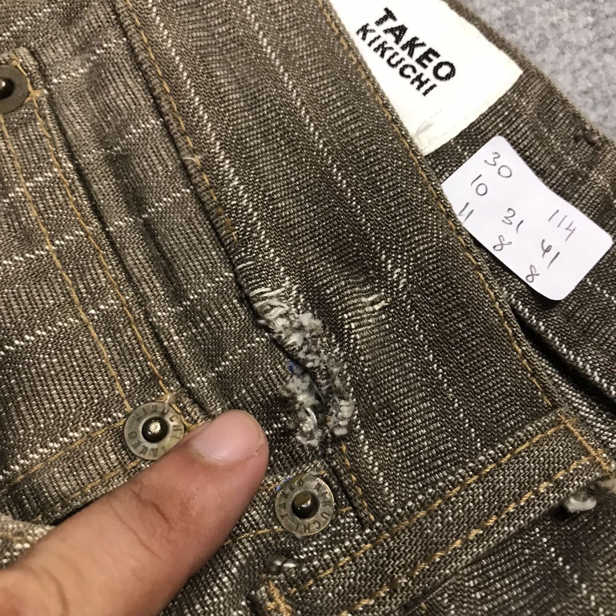 Japanese Brand × Takeo Kikuchi × Tornado Mart TAKEO KIKUCHI PATCHWORK BROWN PANTS JAPAN Size US 30 / EU 46 - 18 Thumbnail