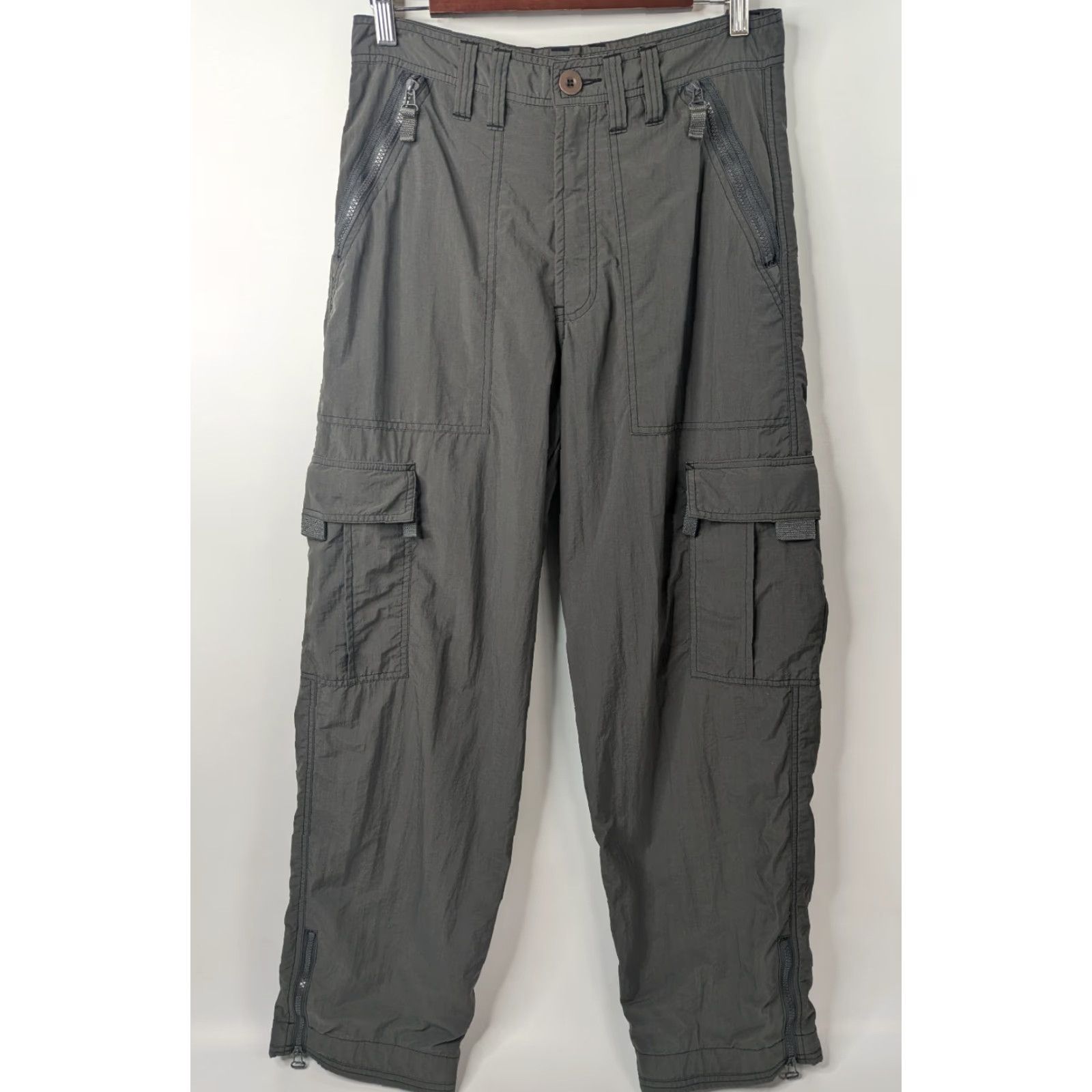 Vintage VINTAGE Nesi AG Pants Men Cargo Pocket 30 Grey Lined Relaxed 90s Grunge Punk Outdoor Nylon Tapered Street Skater Workwear Casual Mens Size US 33 - 2 Thumbnail