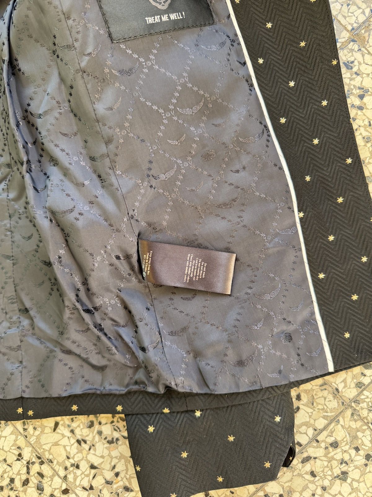 Zadig & Voltaire ZADIG&VOLTAIRE Volly blazer with gold colour stars Size 38 Size XS / US 0-2 / IT 36-38 - 6 Thumbnail