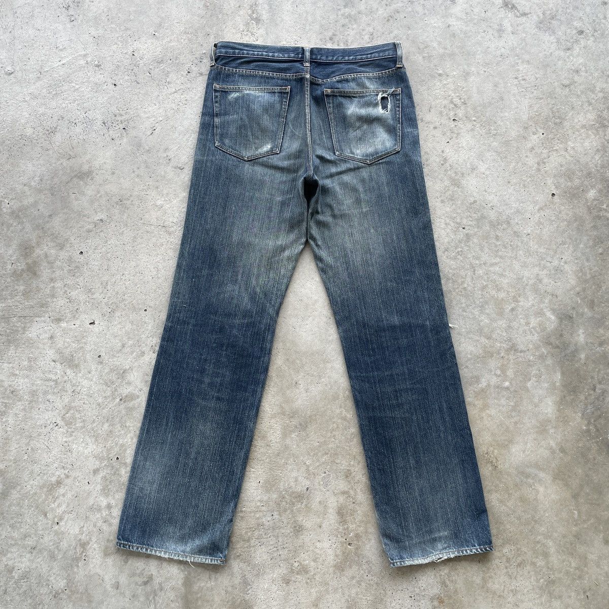 Japanese Brand W33💥 Japanese Brand Gu Distressed Jeans Denim Pants Faded Size US 33 - 10 Thumbnail