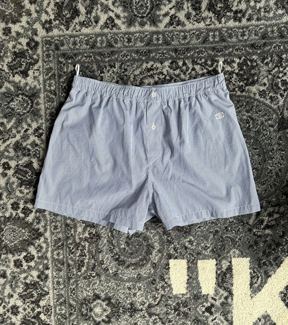 ショートパンツ CELINE | CELINE MINI SHORTS IN CHECKED PANAMA 2P64A137Y.10CA Celine mini shorts in checked panama | Grailed