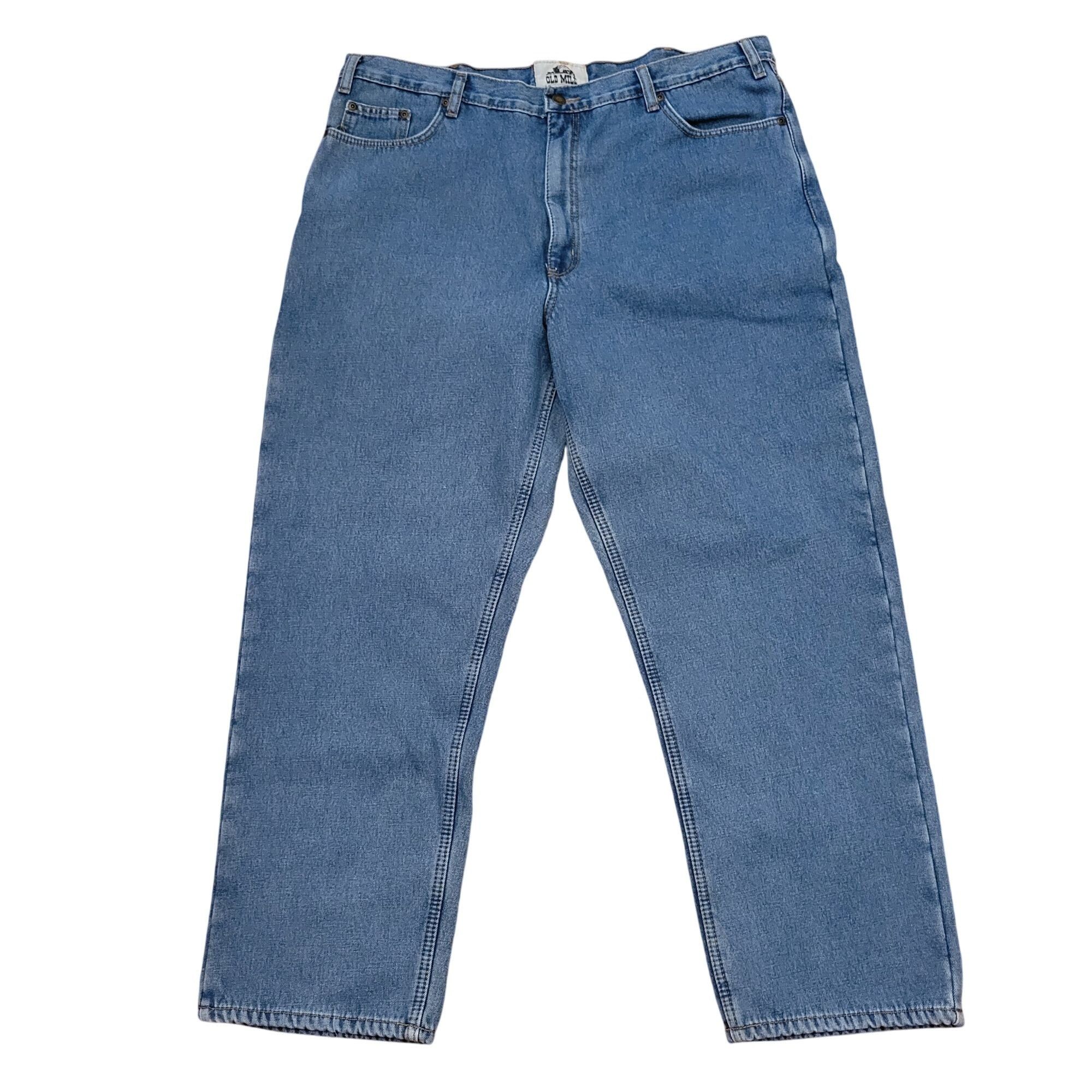 Other Old Mill Blue Jeans 40x30 Blue Fleece Lined Denim Work Winte Size US 40 / EU 56 - 1 Thumbnail
