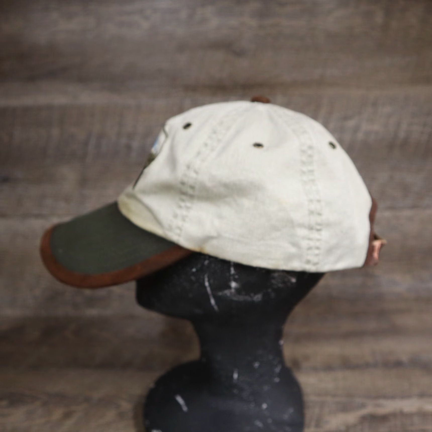 Vintage VINTAGE Alaska To Go Baseball Cap Hat Adjustable Adult Beige Eagle Moose Bear Casual Size ONE SIZE - 6 Thumbnail