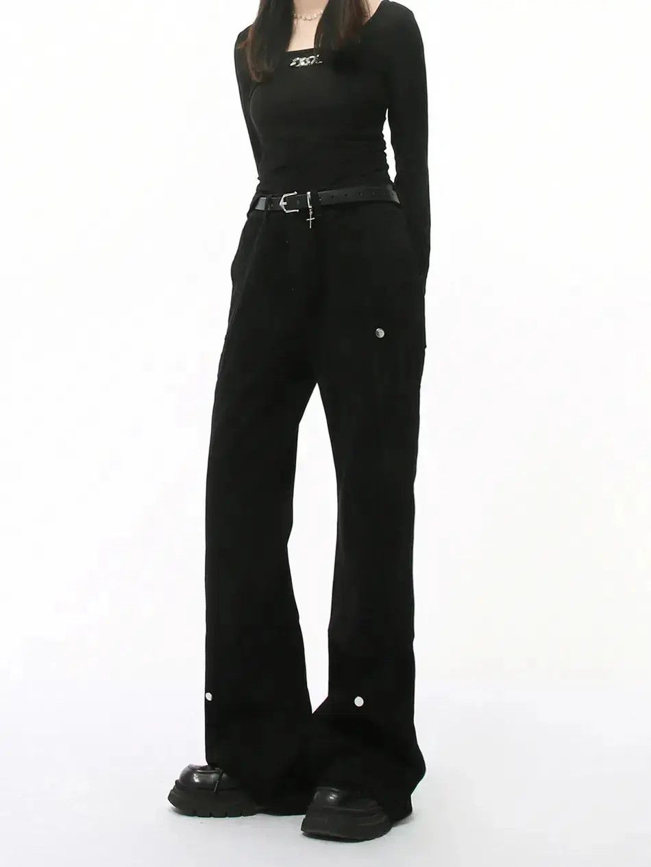 Japanese Brand Retro loose casual micro flared jeans Size US 32 / EU 48 - 2 Thumbnail