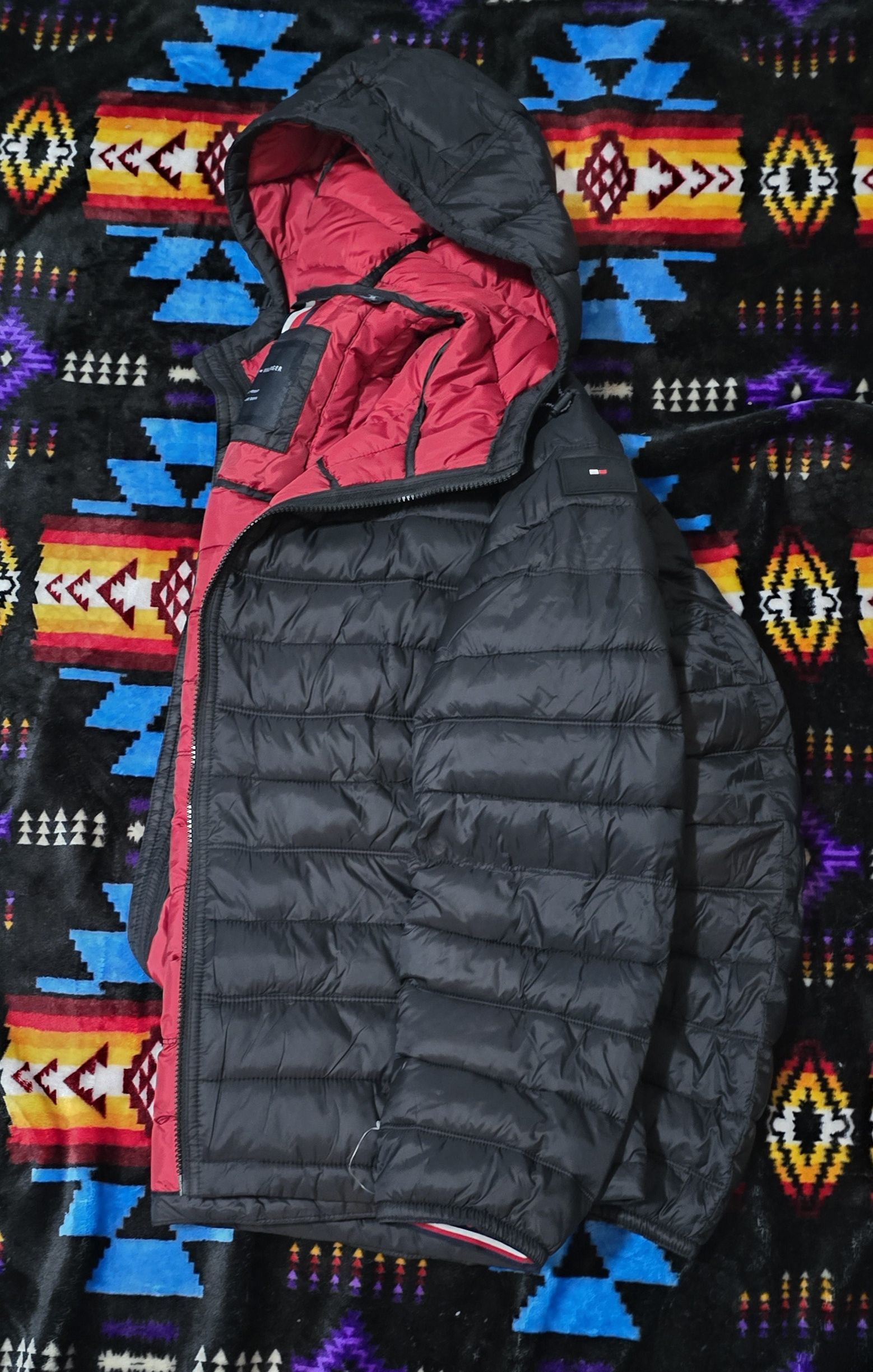 Tommy Hilfiger TH FLEX QUILTED PUFFER HOODED JACKET Size US XL / EU 56 / 4 - 5 Thumbnail