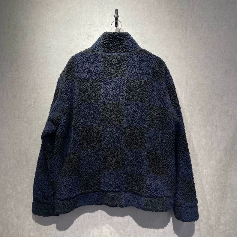 Louis Vuitton LOUIS VUITTON size 5l Blue checkerboard teddy jacket Size US M / EU 48-50 / 2 - 2 Thumbnail