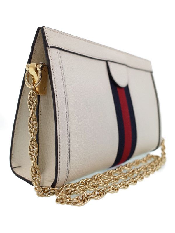 image of Gucci Ophidia Small Shoulder Bag Chain Shoulder Bag in White, Women's