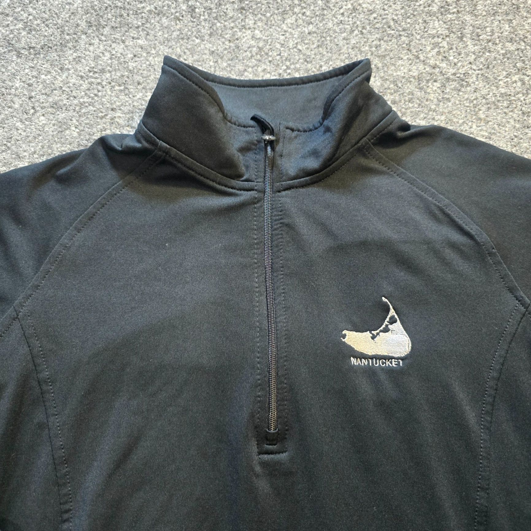 Vintage Nantucket Sweatshirt Womens Medium Black Sport-Tek 1/4 Zip Embroidery Athletic Size M / US 6-8 / IT 42-44 - 2 Thumbnail
