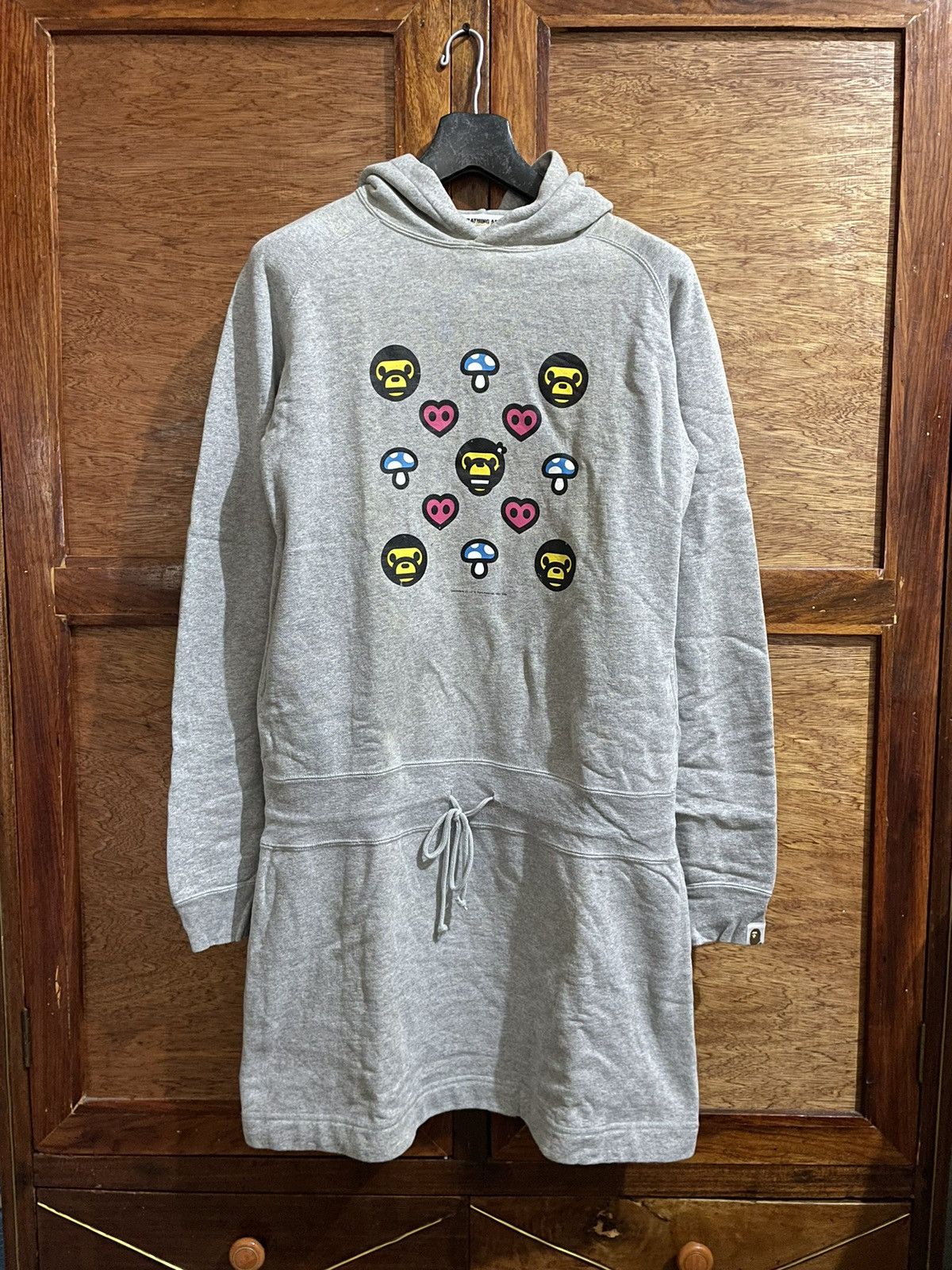Bape × Vintage OG Bape Baby Milo Mushroom Long Length Hoodie Size S / US 4 / IT 40 - 1 Thumbnail