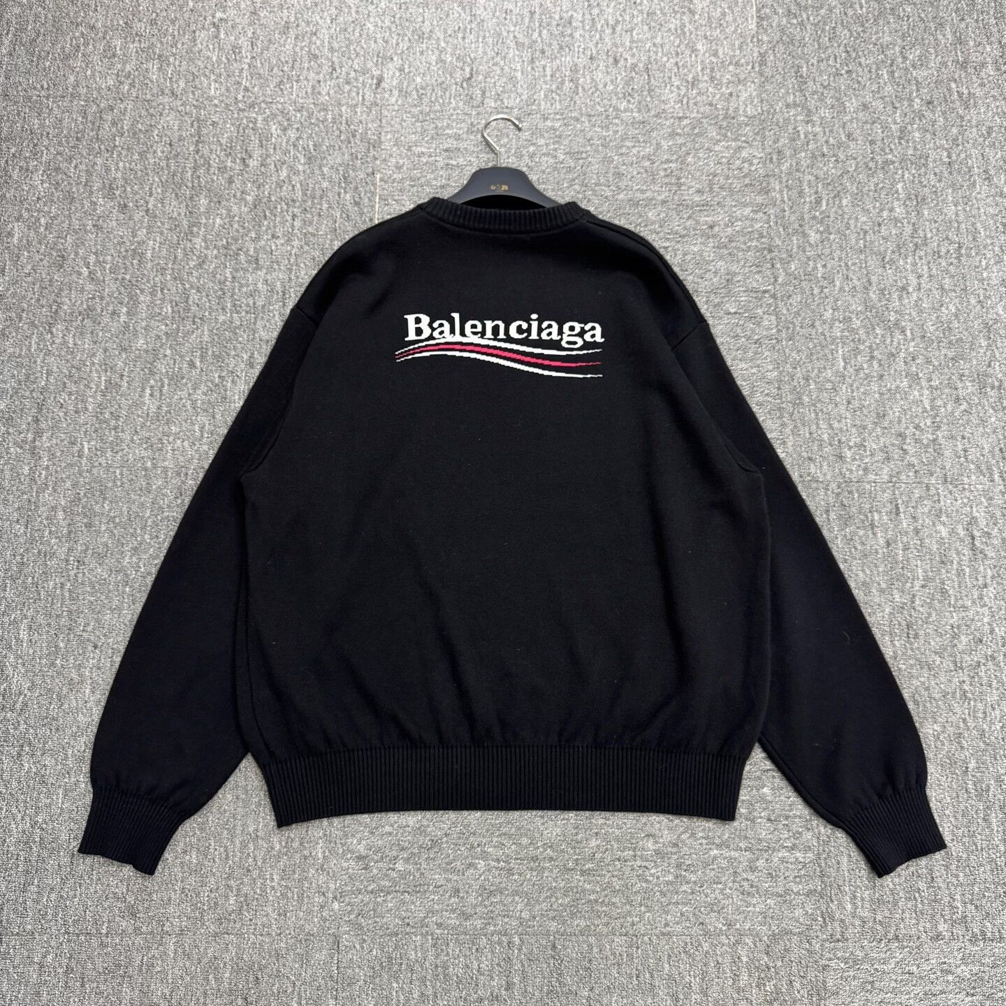 Balenciaga balenciaga woven sweater with logo detail Size US M / EU 48-50 / 2 - 6 Thumbnail
