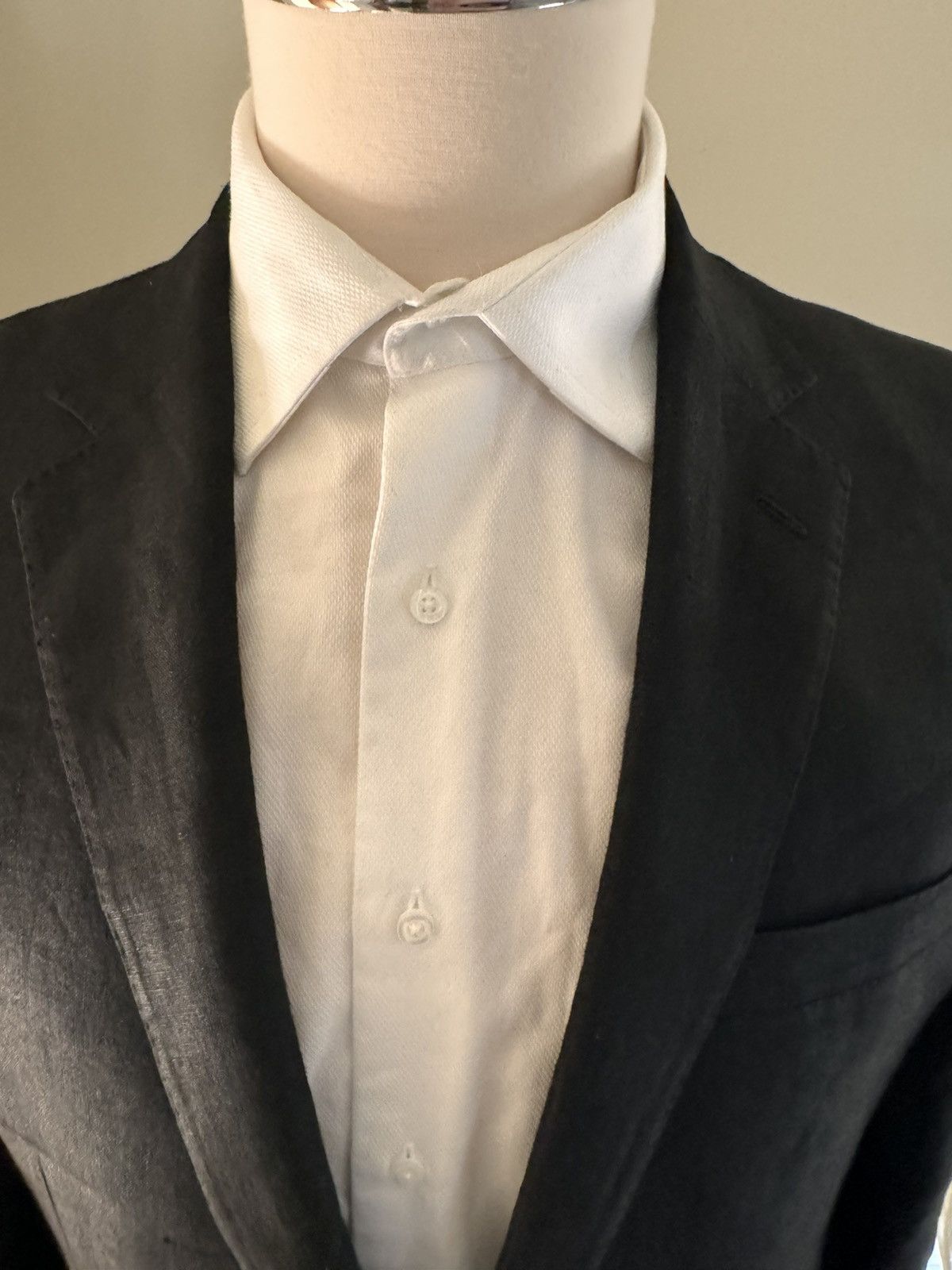 Ralph Lauren Black Label × Vintage Ralph Lauren Made in Italy Linen Black Label Jacket 44R Size 44R - 3 Thumbnail
