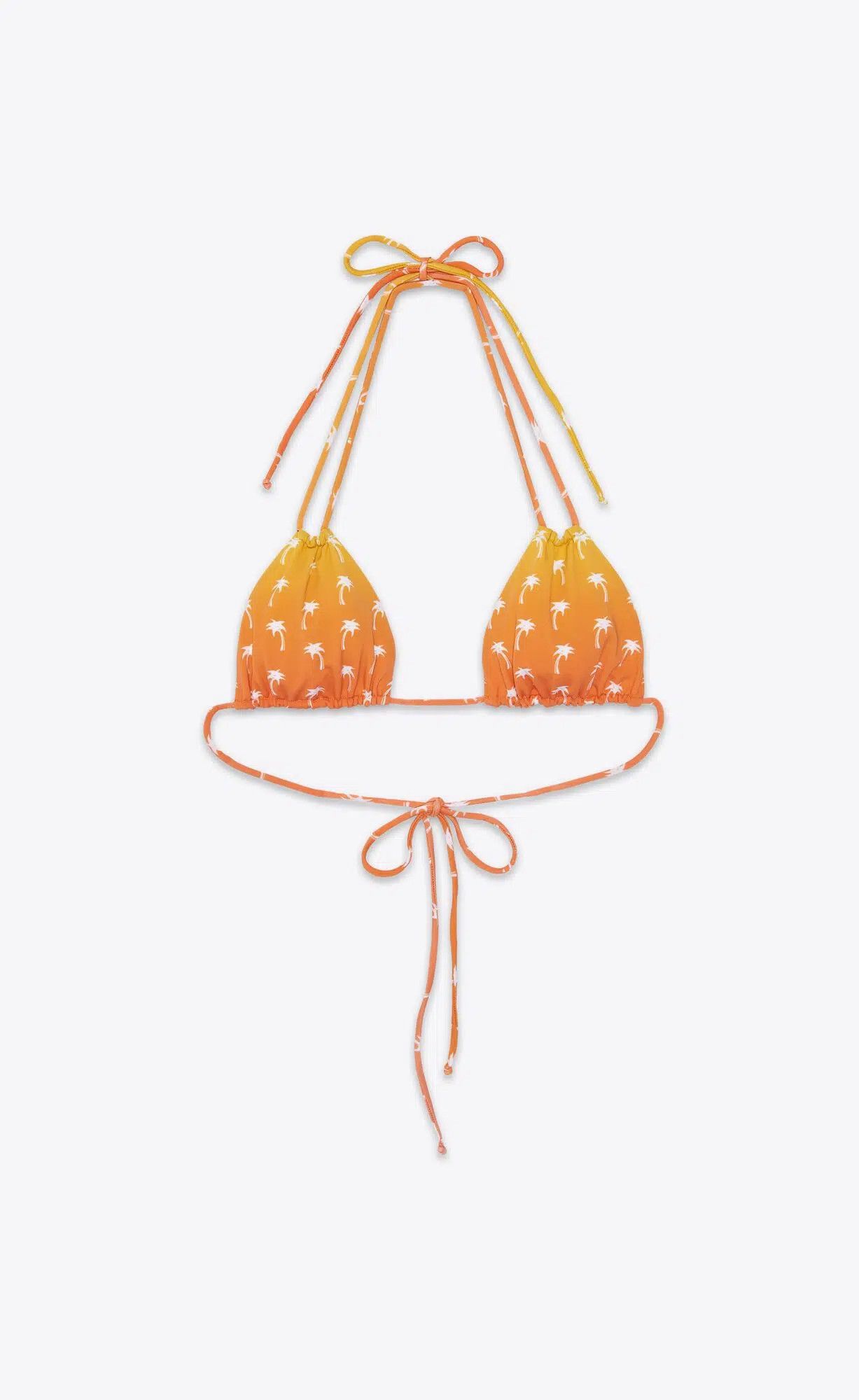 Saint Laurent Paris o1s1wg110924 Size: S / Triangle Bikini Top Orange/White Size ONE SIZE - 1 Preview