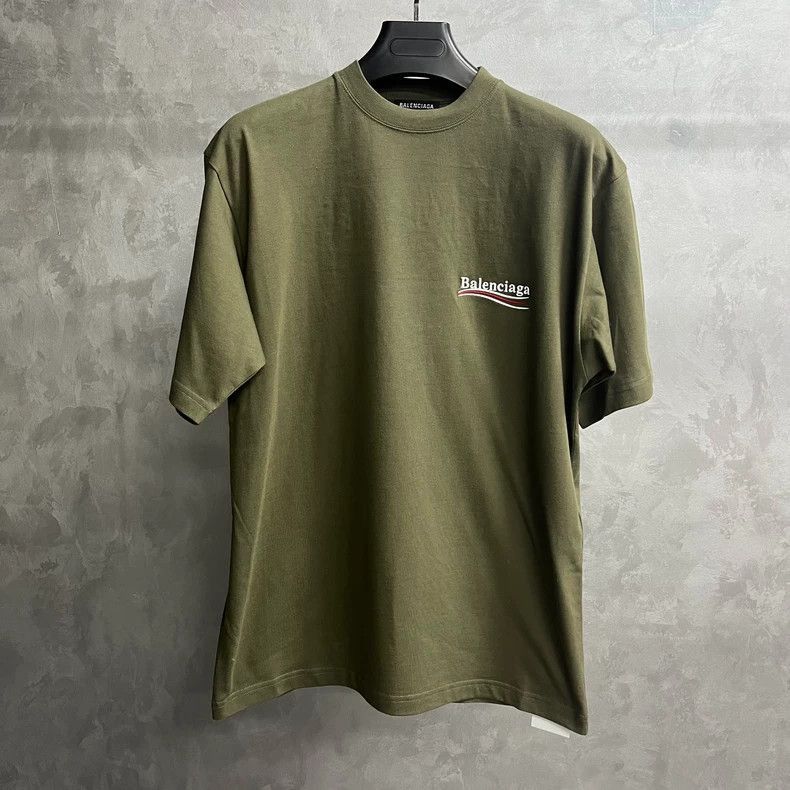 Balenciaga Balenciaga latest brown khaki green cola embroidered logo r Size US XXS / EU 40 - 1 Thumbnail