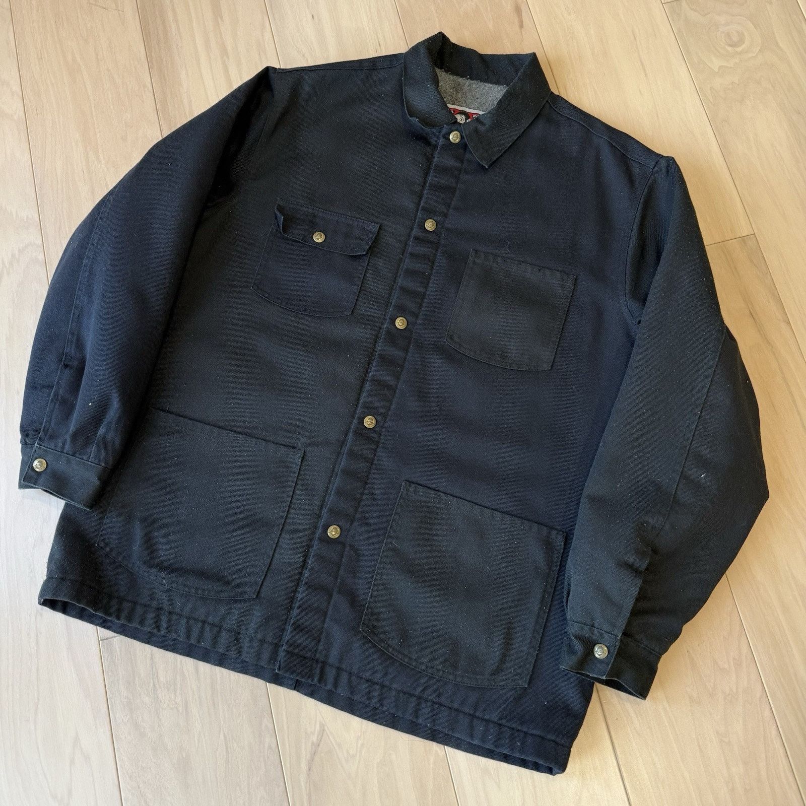 Ben Davis × Vintage Vintage Ben Davis Chore Coat XL Black Lined Outerwear Barn Size US XL / EU 56 / 4 - 9 Thumbnail