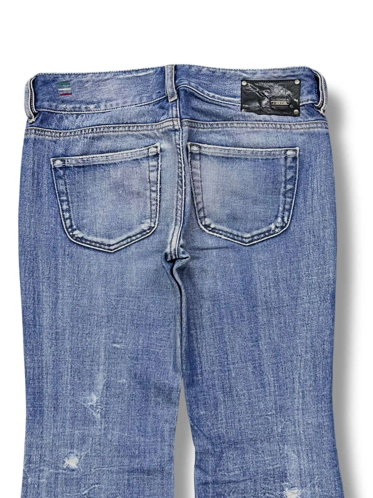 Diesel Flared Vintage Diesel Louvely Italy - Faded Wash Jeans Size 29" - 4 Thumbnail