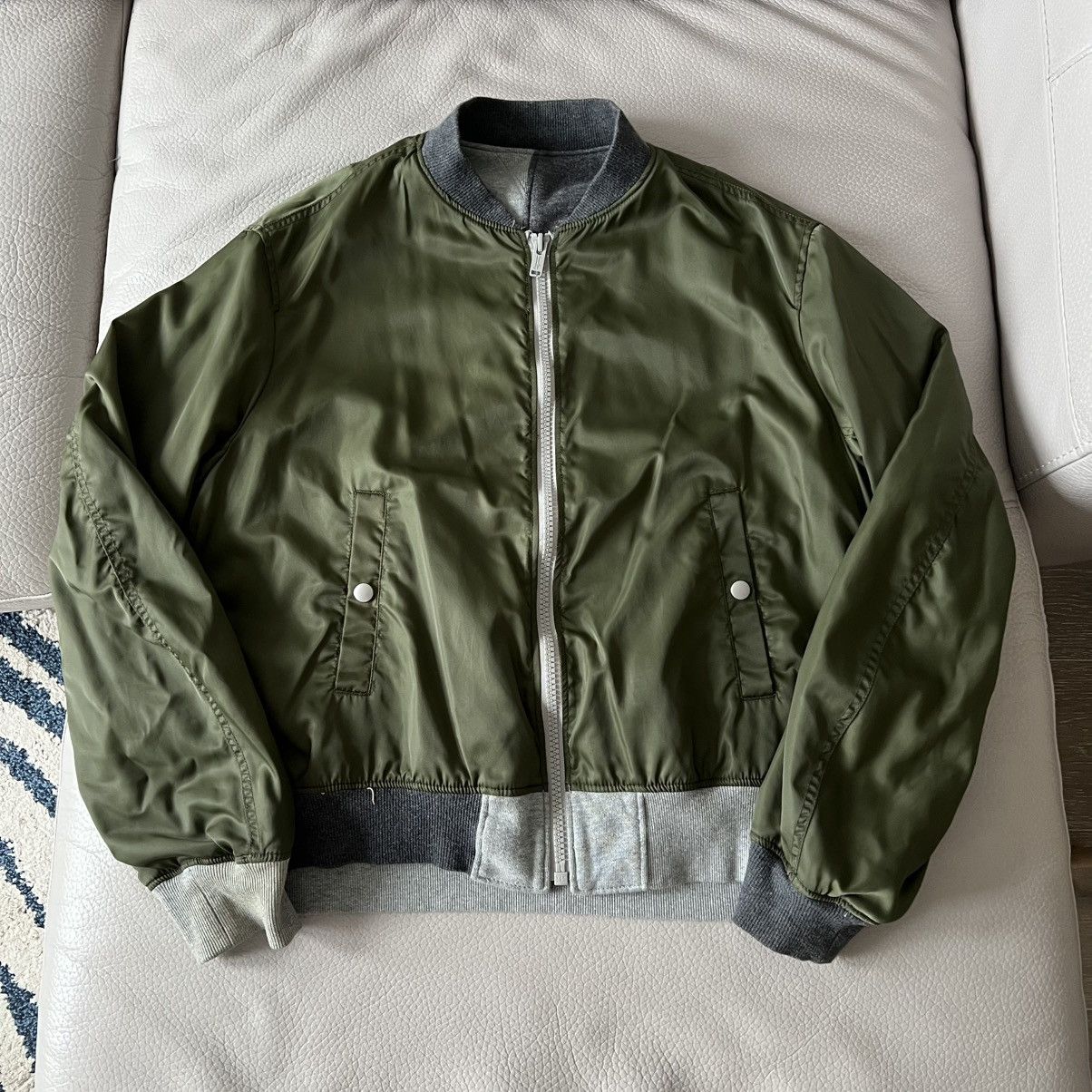 Undercover SS22 Reconstructed Hybrid Reversible Bomber Jacket Size US XL / EU 56 / 4 - 3 Thumbnail
