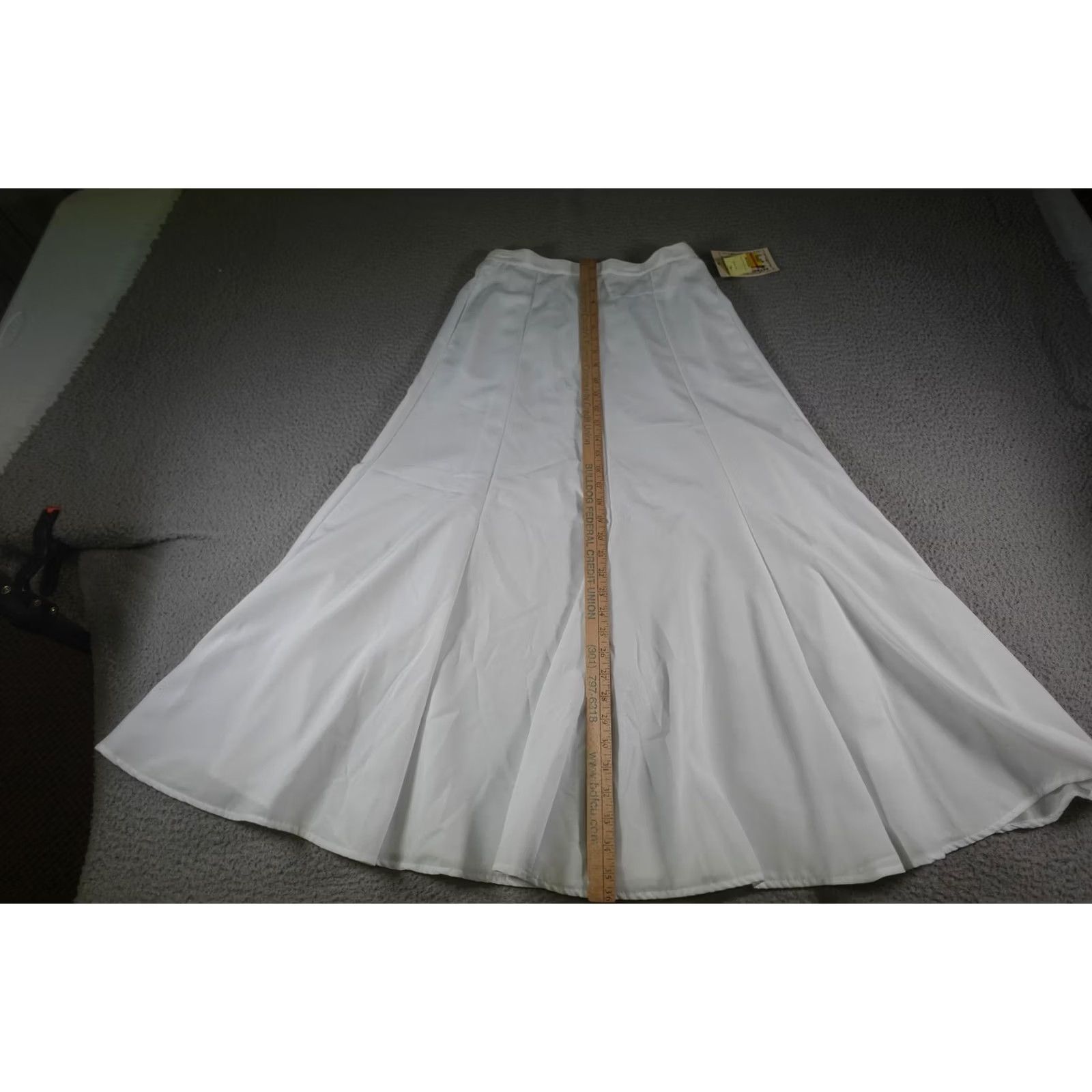 DANCER VINTAGE Western Skirt Womens Medium White Cowgirl Rodeo Square Dance Show Farm Size 32" / US 10 / IT 46 - 5 Thumbnail
