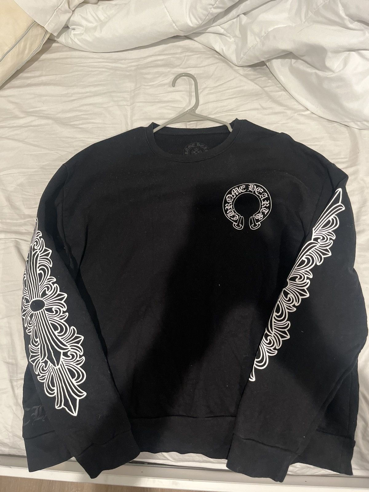 image of Chrome Hearts Chromehearts Crewneck in Black, Men's (Size Large)