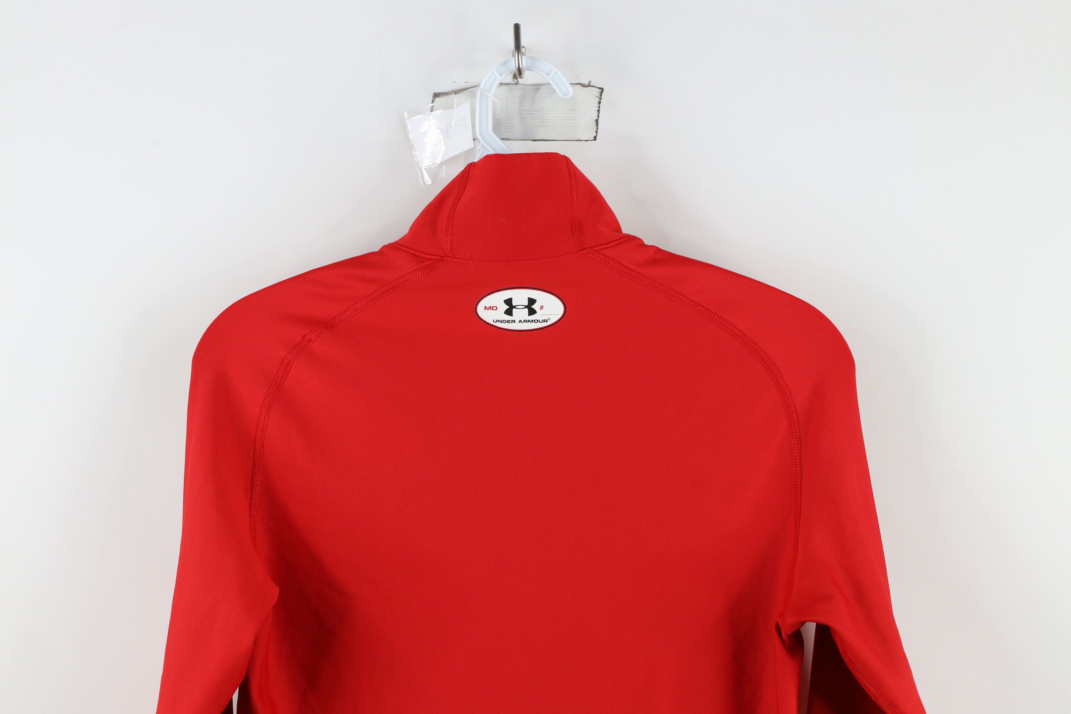 Under Armour × Vintage Under Armour Compression Mock Neck Long Sleeve T-Shirt Red Size US M / EU 48-50 / 2 - 11 Thumbnail
