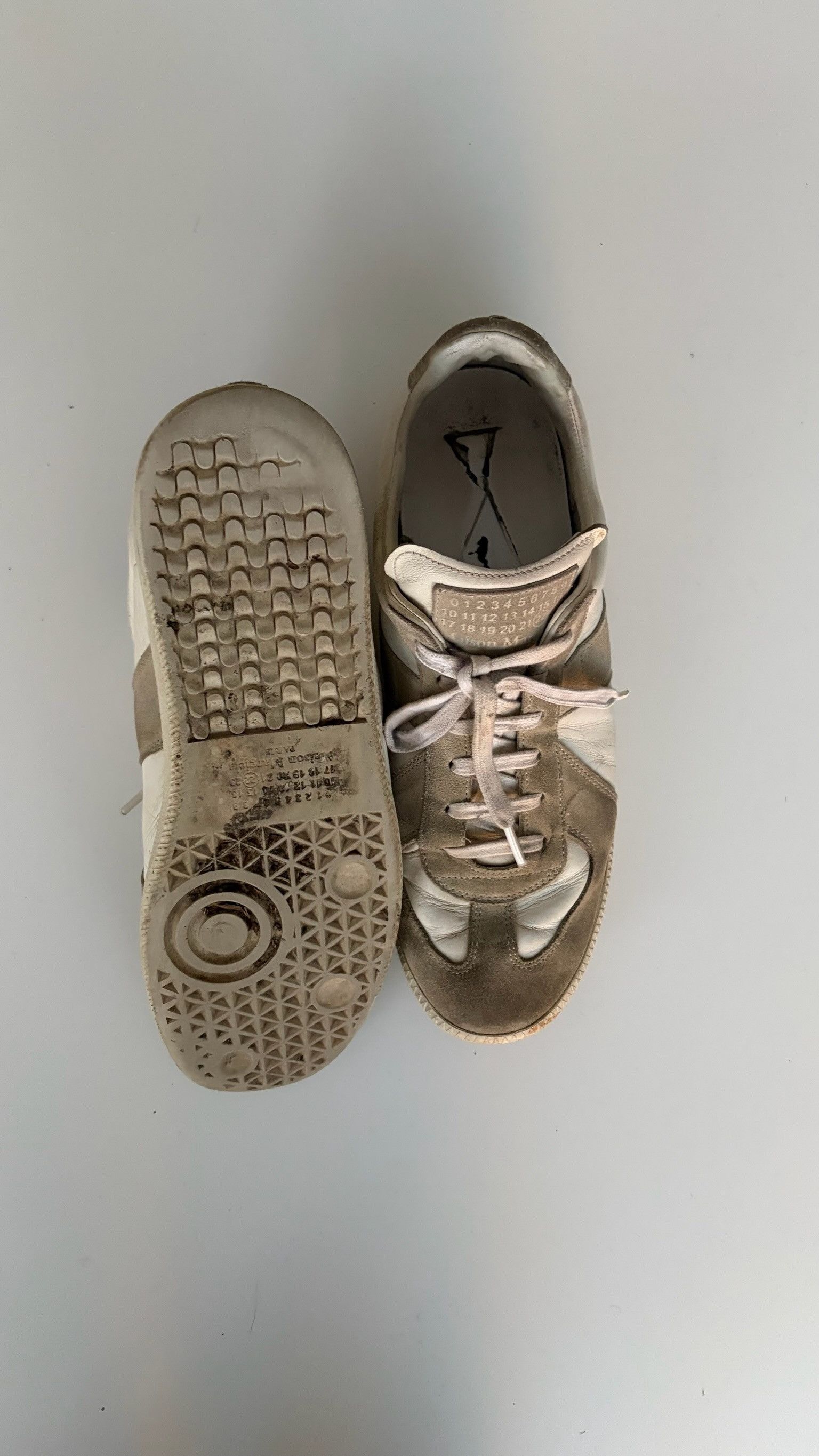 Maison Margiela 2010s Maison Margiela GAT Replica Double White Sneakers Size US 10 / EU 43 - 3 Thumbnail